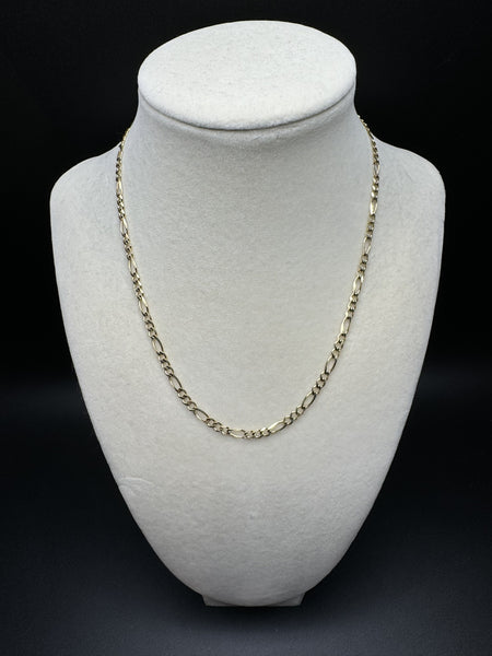 16” 14k Yellow Gold Figaro 3mm 6.42g