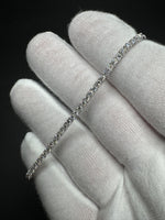 7.25” 14k White Gold 3ctw Lab Diamond Tennis Bracelet 6.7g