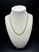 16” 14k Yellow Gold Cuban 3mm 11.7g