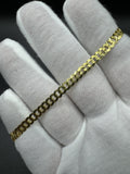 7.5” 14k Yellow Gold Tight Link Curb Bracelet 5mm 4.42g