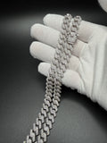 24" 10mm silver moissanite Cuban chain, 20.5ctw D VVS1, 103.5g – Ott Family Jewelry (13)