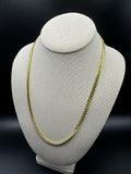 22” 14k Yellow Gold Cuban 5mm 43.53g