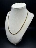 18” 14k Yellow Gold Cuban 4mm 21.5g