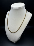18” 14k Yellow Gold Cuban 4mm 21.5g