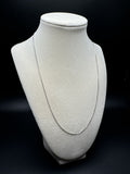 20” 14k White Gold Box Chain 1mm 1.85g
