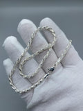 3.5mm Silver Rope Chain