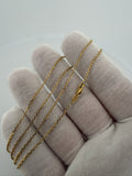 1.2mm Fancy Anchor Chain, 14K Yellow Gold, 17" (2.2g)