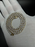 18" 4mm gold over silver moissanite tennis chain, 32.71ctw D VVS1, 25.4g – Ott Family Jewelry (12)