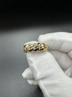 Size 12 10k Yellow Gold Cuban Link Ring 7.5mm 9.63g