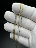 22” 14k Yellow Gold Heavy Link 1.4mm 3.2g