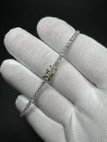 7.5” 14k Yellow Gold 3ctw Lab Diamond Tennis Bracelet 7.3g
