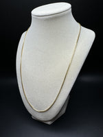 22” 14k Yellow Gold Box Chain 1.5mm 7.7g