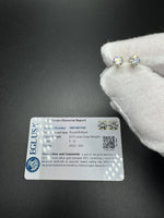 14k Yellow Gold 0.75ctw EGL Certified Lab Diamond Studs