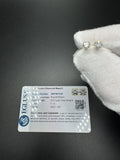 14k Yellow Gold 0.75ctw EGL Certified Lab Diamond Studs