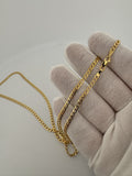 22” 14k Yellow Gold Curb 3mm 3.8g
