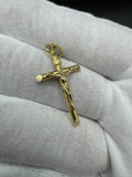 1.5” 14k Yellow Gold Crucifix 3mm Bail 2.1g