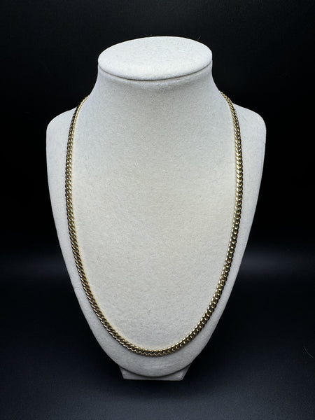 22” 14k Yellow Gold Cuban 5mm 43.7g