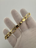 9” 10k Yellow Gold Figaro 10mm 18.0