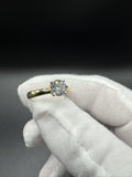 Size 7 14k Yellow Gold 3mm Band & 1ct Round VS/VVS Lab Diamond Solitaire 4.0g