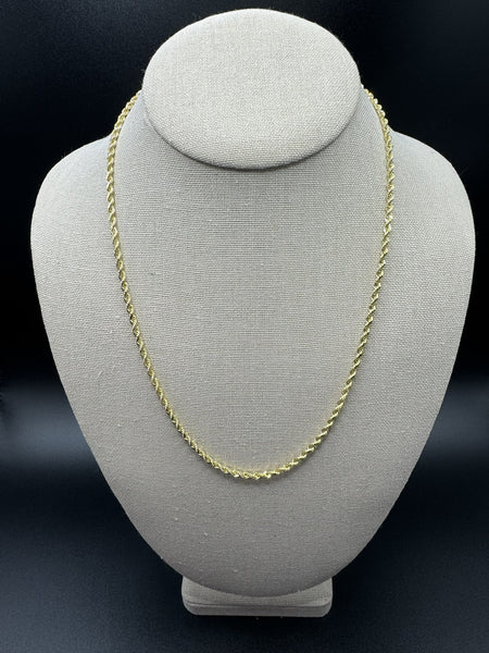 20” 14k Yellow Gold Rope 2.8mm 15.1g