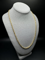 24” 14k Yellow Gold Rope 4.5mm 41.6g
