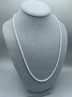 3.5mm Silver Rope Chain