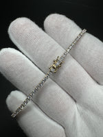 7.5” 14k Yellow Gold 3ctw Lab Diamond Tennis Bracelet 7.3g