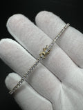 7.5” 14k Yellow Gold 3ctw Lab Diamond Tennis Bracelet 7.3g
