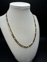 18” 10k Yellow Gold Figaro 5.5mm 18.9g