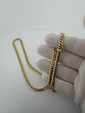 Pre-Owned 22" 14k Yellow Gold Cuban 5mm 43.2g