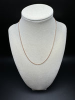 16” 14k Rose Gold Franco 1.3mm 2.8g