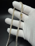 18" 4mm gold over silver moissanite tennis chain, 32.71ctw D VVS1, 25.4g – Ott Family Jewelry (14)