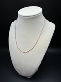 16” 14k Rose Gold Franco 1.3mm 2.8g
