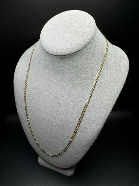 24” 14k Yellow Gold Curb 3.2mm 9.0g