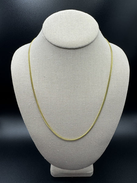 22” 14k Yellow Gold Cuban 2.5mm 12.0g