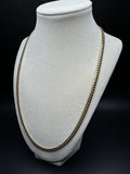 22” 14k Yellow Gold Cuban 5mm 43.7g