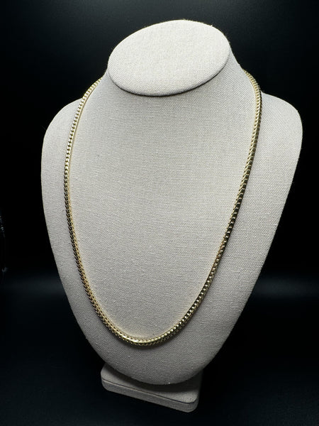 24” 14k Yellow Gold Franco 3.5mm 45.4g
