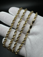 24” 14k Yellow Gold Rope 4.5mm 41.6g