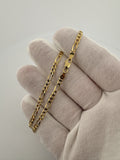 16” 14k Yellow Gold Figaro 3mm 6.42g