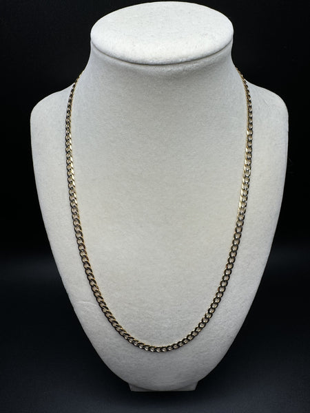 20” 14k Yellow Gold Diamond Cut Curb 5mm 12.0g