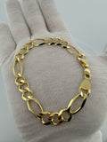9” 10k Yellow Gold Figaro 10mm 18.0
