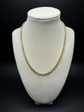 17" 14k Yellow Gold Rope 3.5mm 6.9g