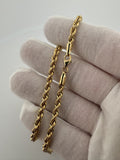 17" 14k Yellow Gold Rope 3.5mm 6.9g