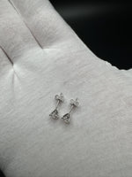 14k White Gold 1ctw Fully Certified with EGL Paperwork Lab Diamond Studs