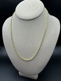 20” 14k Yellow Gold Rope 2.8mm 15.1g