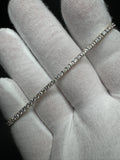 7.5” 14k Yellow Gold 3ctw Lab Diamond Tennis Bracelet 7.3g