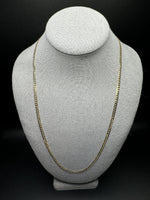 24” 14k Yellow Gold Curb 3.2mm 9.0g