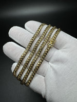 22” 14k Yellow Gold Cuban 5mm 43.7g