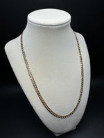 20” 14k Yellow Gold Diamond Cut Curb 5mm 12.0g