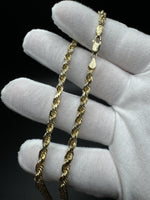 24” 14k Yellow Gold Rope 4.5mm 41.6g